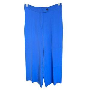 Martin Alvarez Desantis Pants Women's Blue M Wide Leg Dress Pant